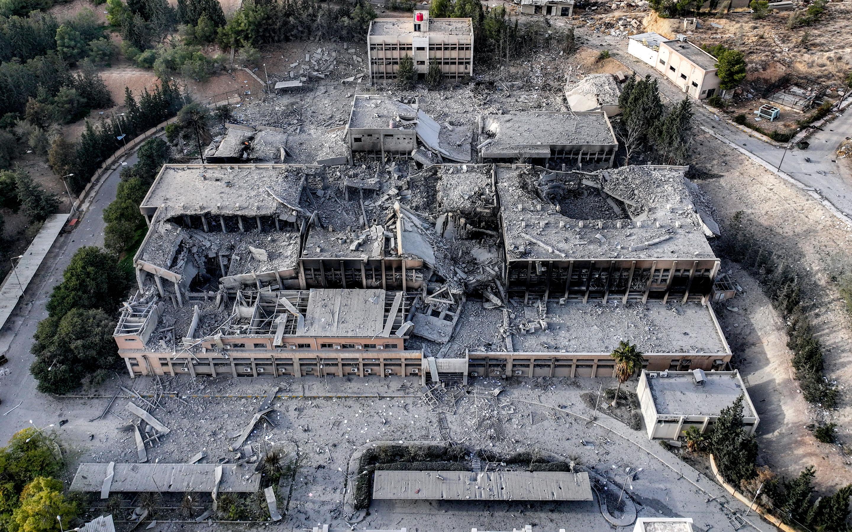 Syrian defence facility after strike